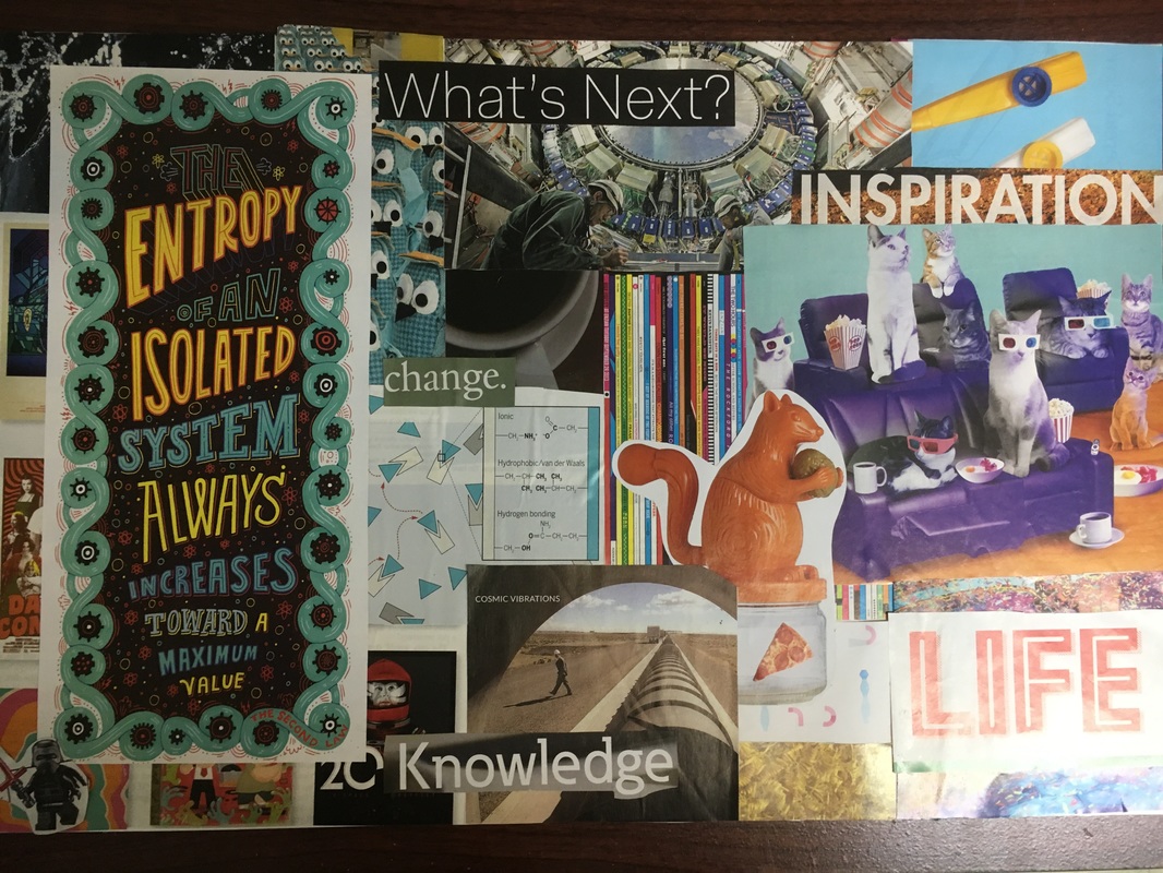 A vision board in my art journal – Atop Serenity Hill